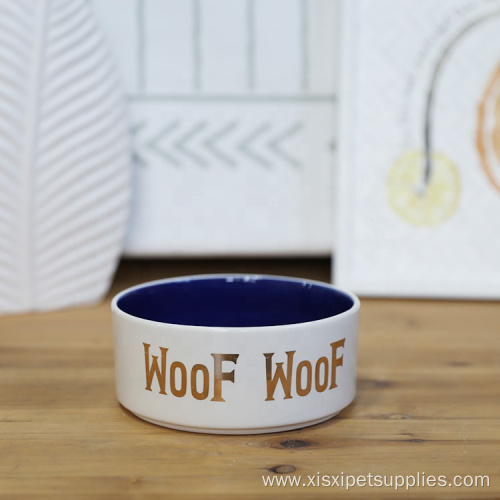 OEM ODM Logo Sublimation Ceramic Pet Dog Bowl